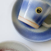 SHIGARAKI Ware Coffee Cup and Saucer