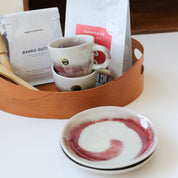 SHIGARAKI Ware Coffee Cup and Saucer