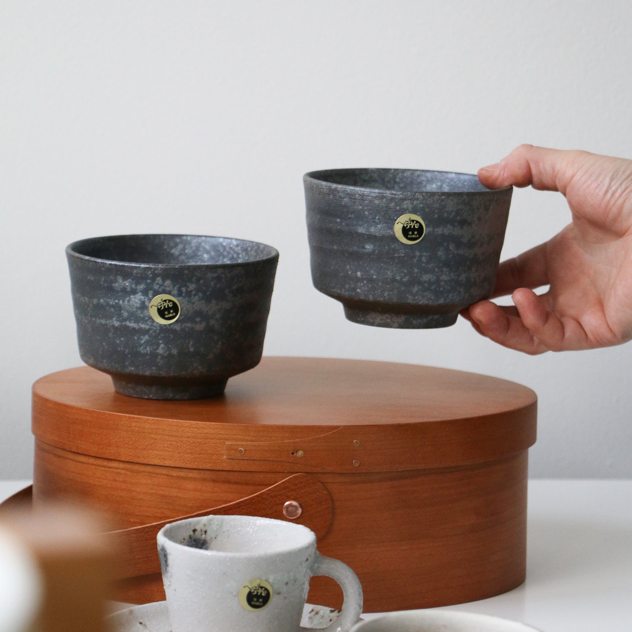 HECHIMON Shigaraki Smoked Rice Bowl/Tea Bowl(3101)