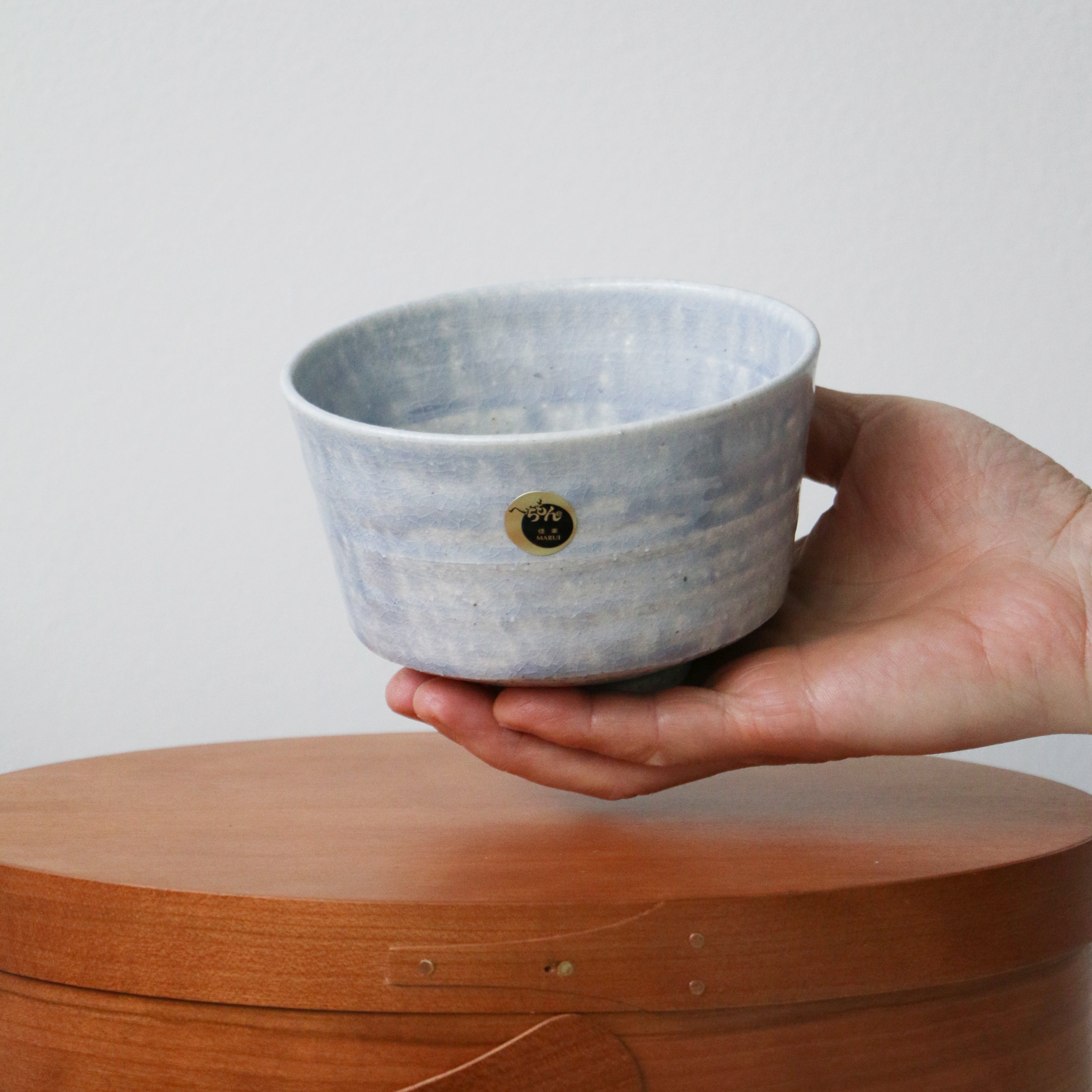 HECHIMON Shigaraki Blue Lake Rice Bowl/Tea Bowl(5959)
