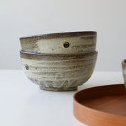 HECHIMON Shigaraki Ash Brush Rice Bowl