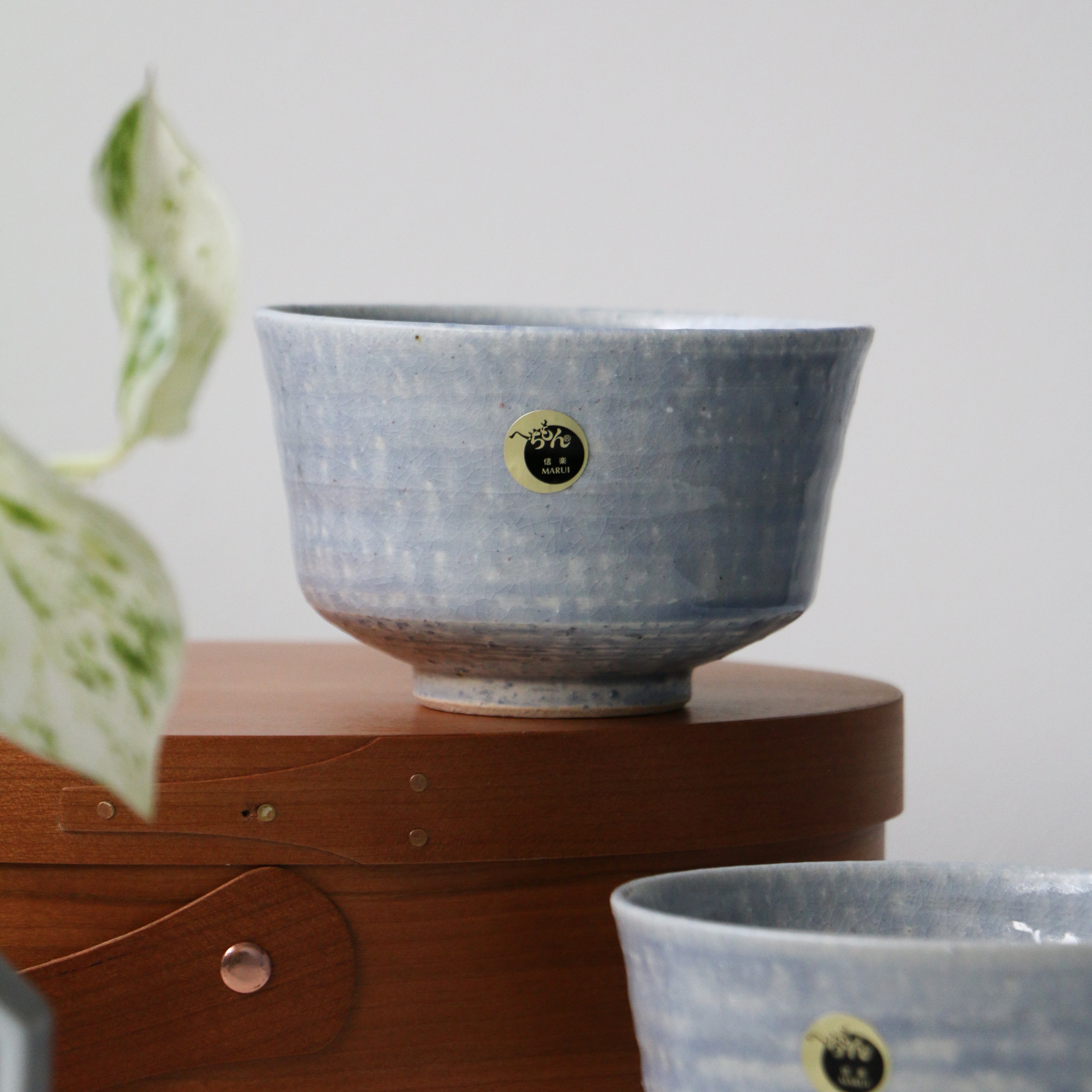 HECHIMON Shigaraki Blue Lake Rice Bowl/Tea Bowl(5959)