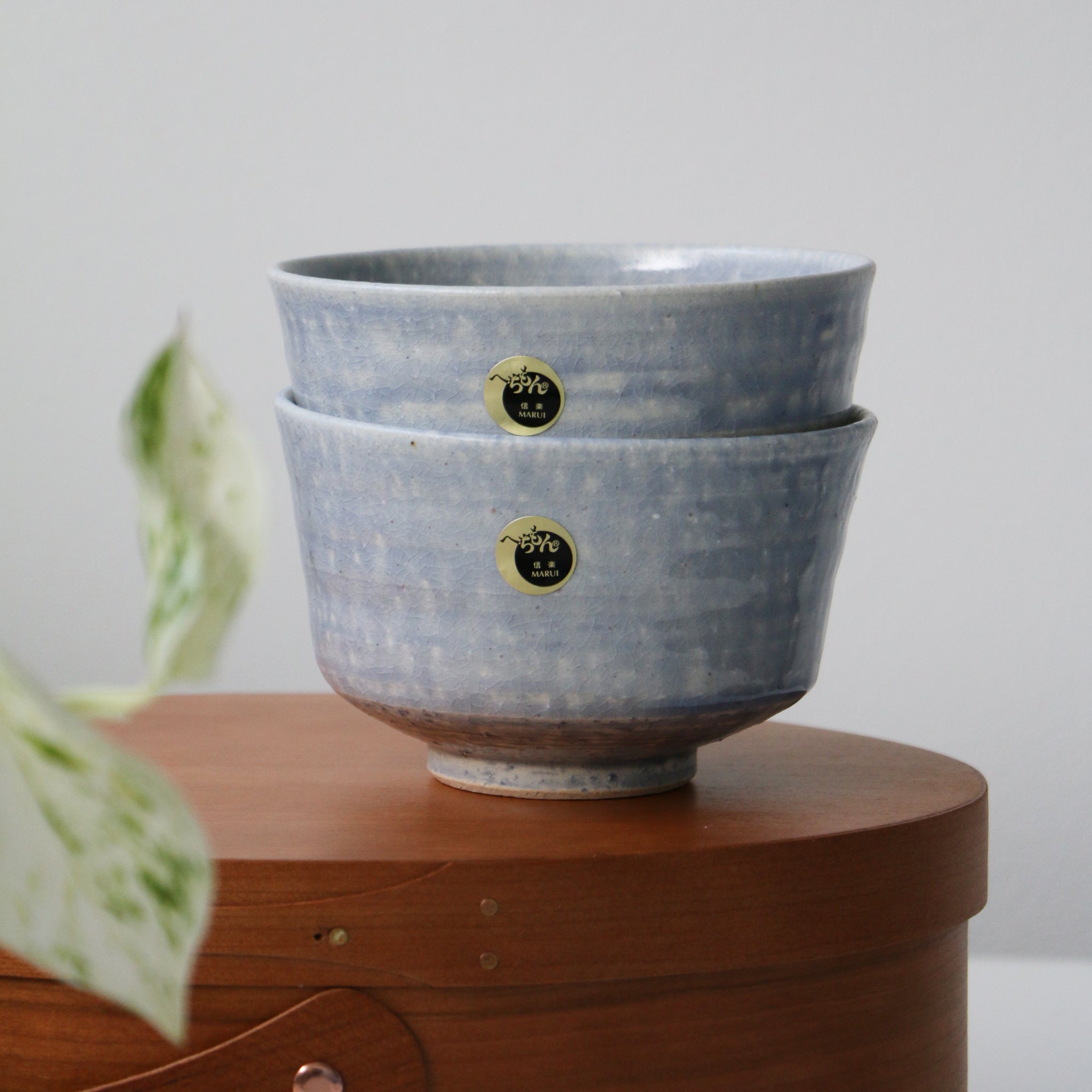 HECHIMON Shigaraki Blue Lake Rice Bowl/Tea Bowl(5959)