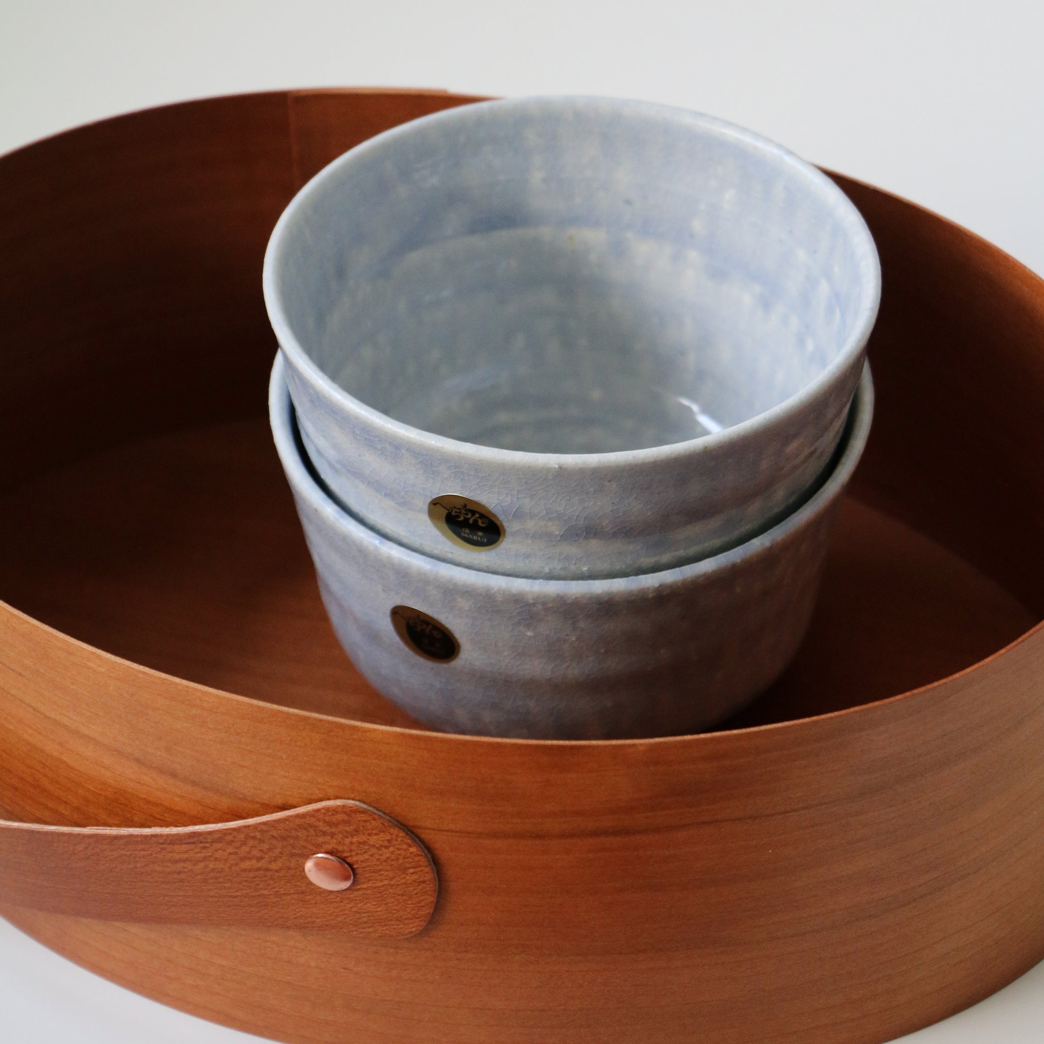 HECHIMON Shigaraki Blue Lake Rice Bowl/Tea Bowl(5959)