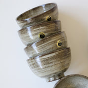 HECHIMON Shigaraki Ash Brush Rice Bowl