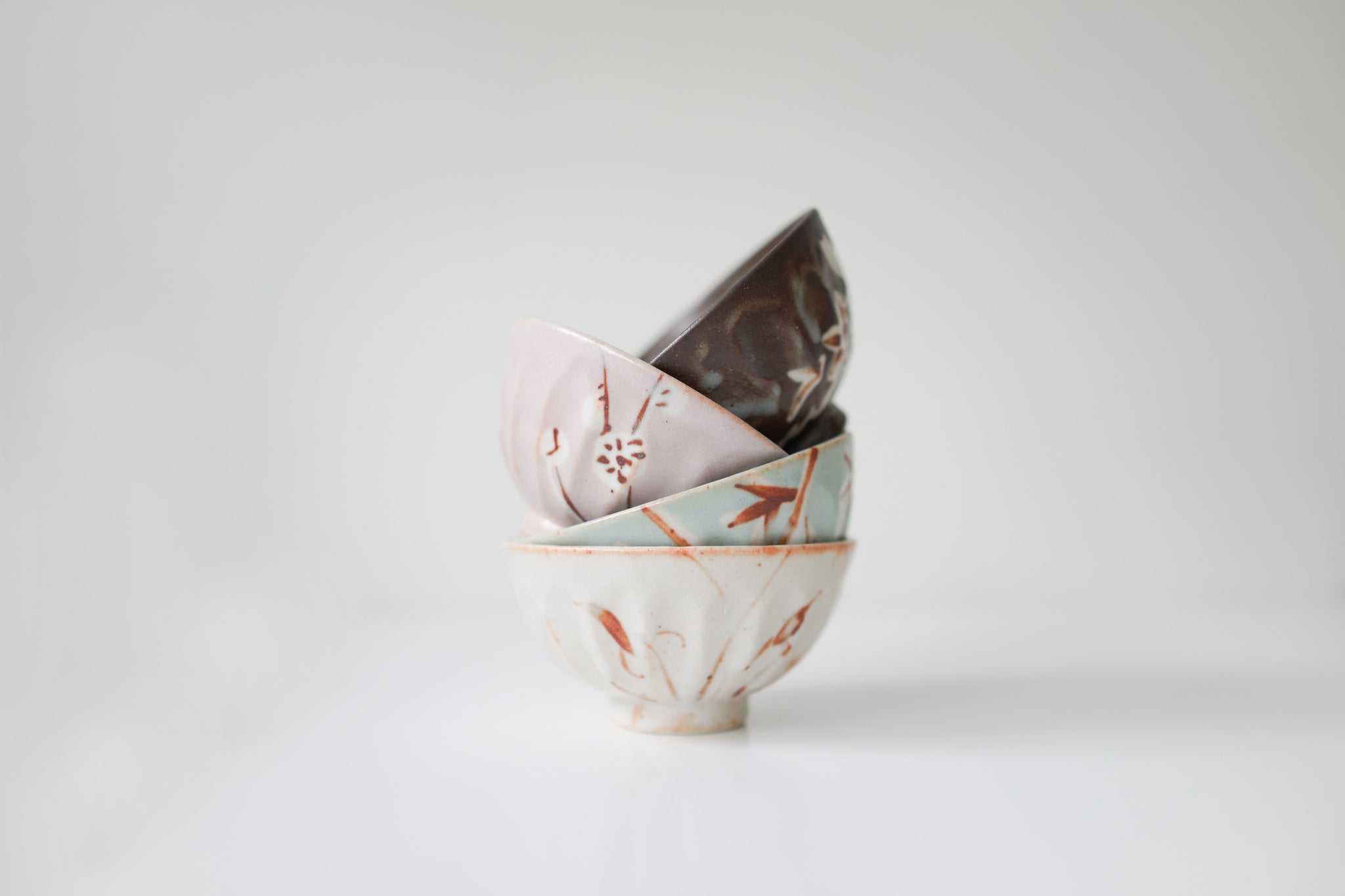 Shino Rice Bowl - Plum Pink