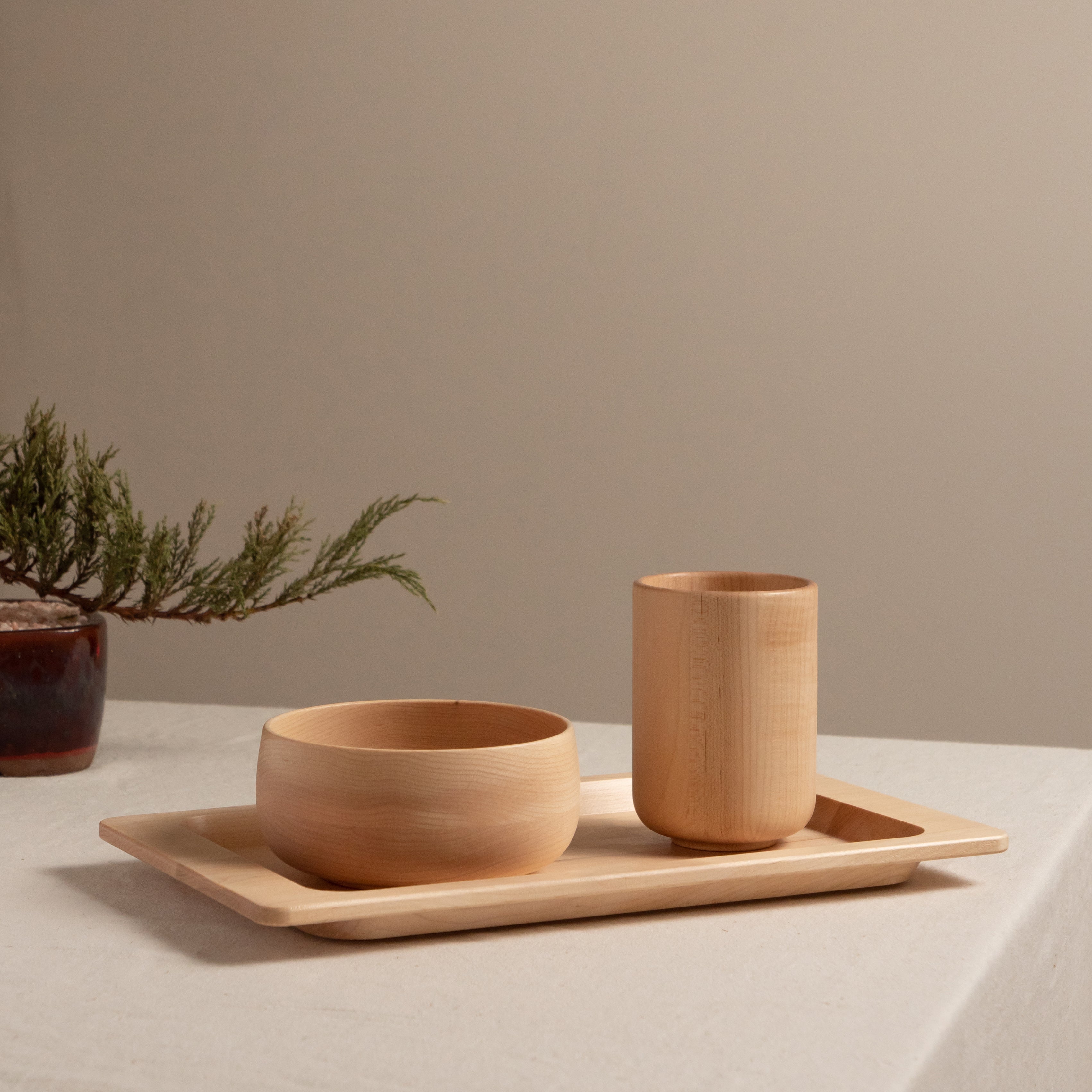 Taffeta Natural Maple Tumbler/Tea Cup