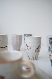 Shino Tumbler - White Waterweed