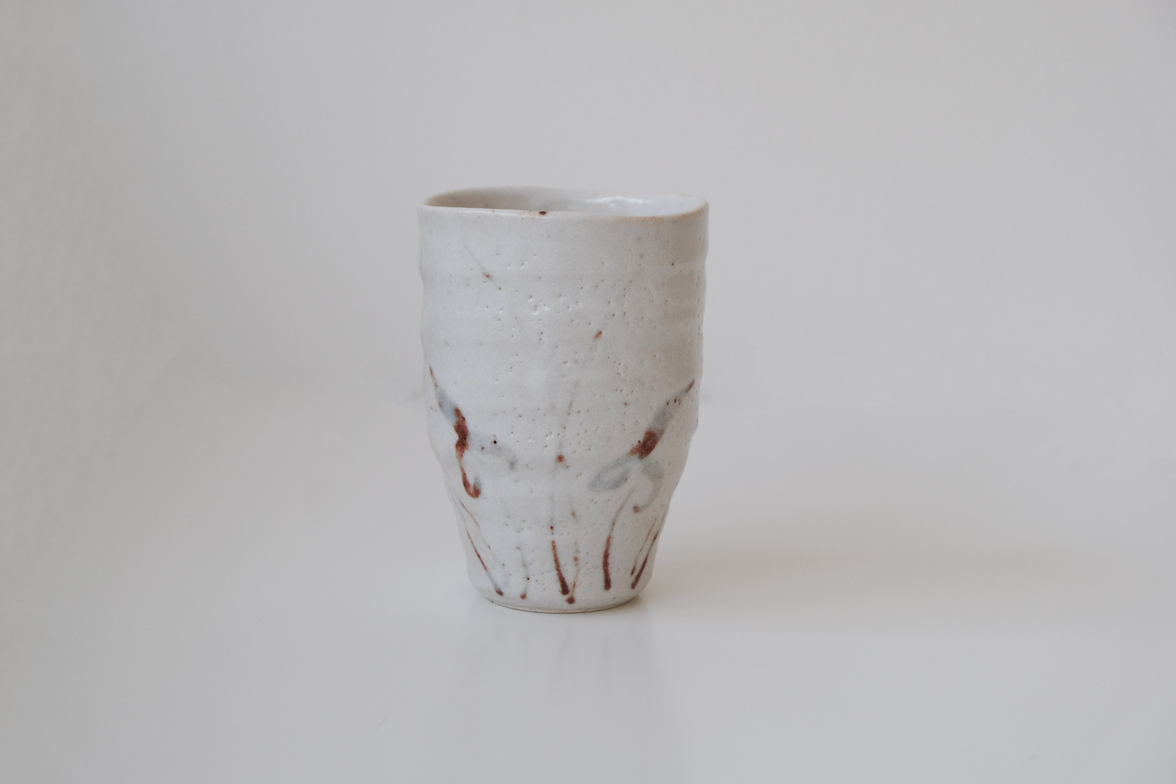 Shino Tumbler - White Waterweed