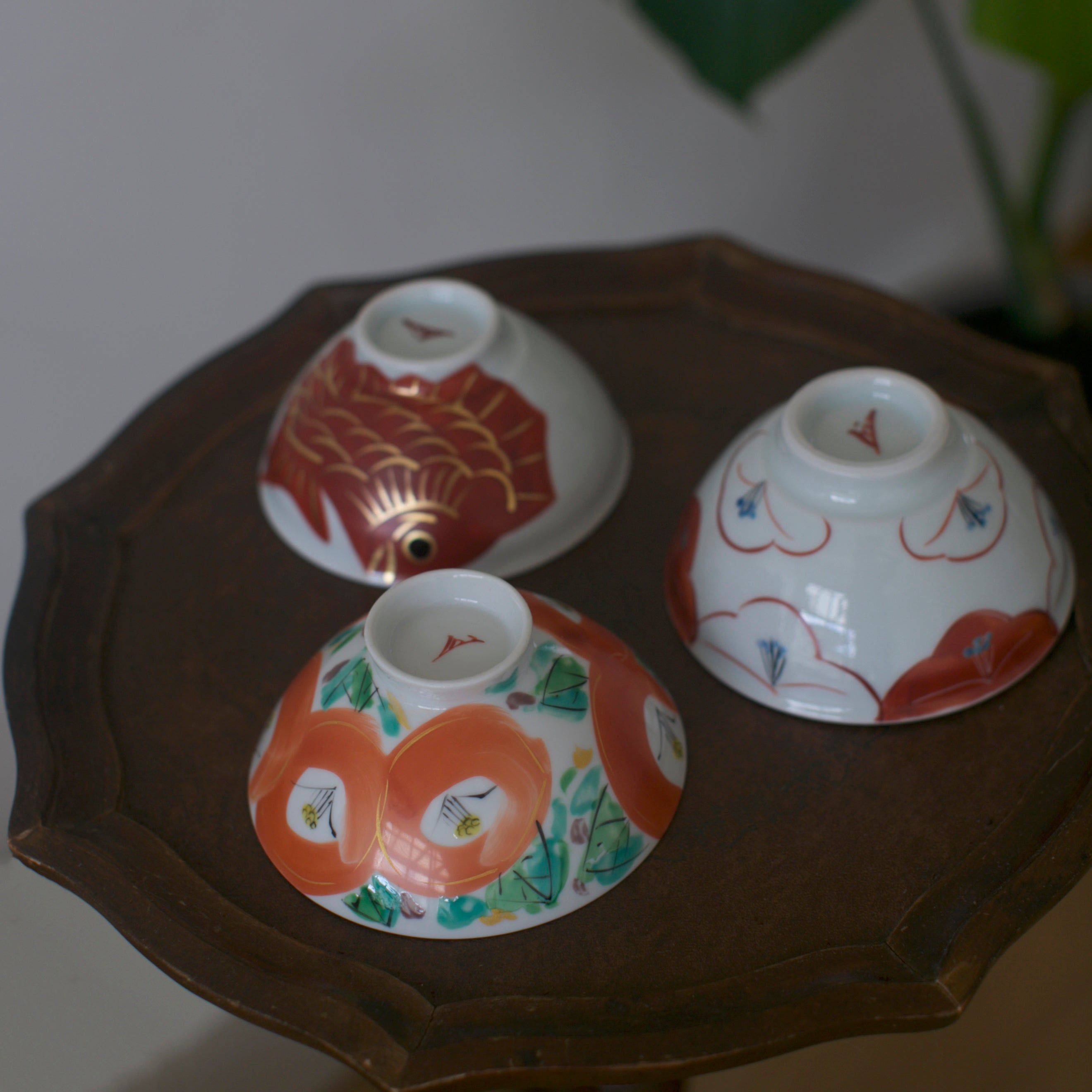 Lucky Sea Bream Rice Bowl - Gold Decoration