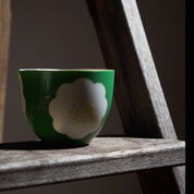 Moegi Hanazu Japanese Tea Cup