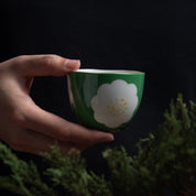 Moegi Hanazu Japanese Tea Cup