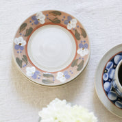 Fukube Pottery - Purple Violet Flower Cup & Saucer