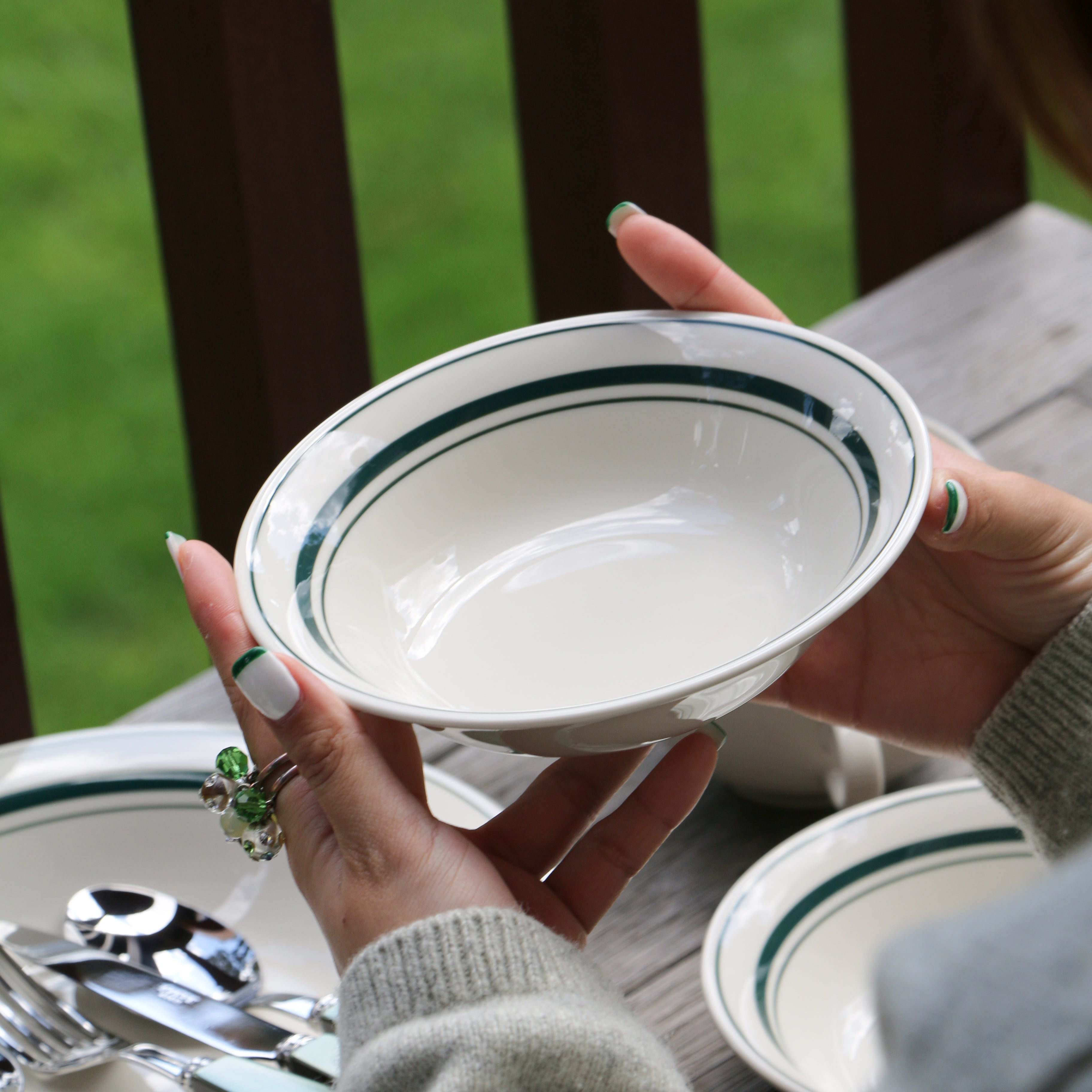 Vintage Retro Green Line Series