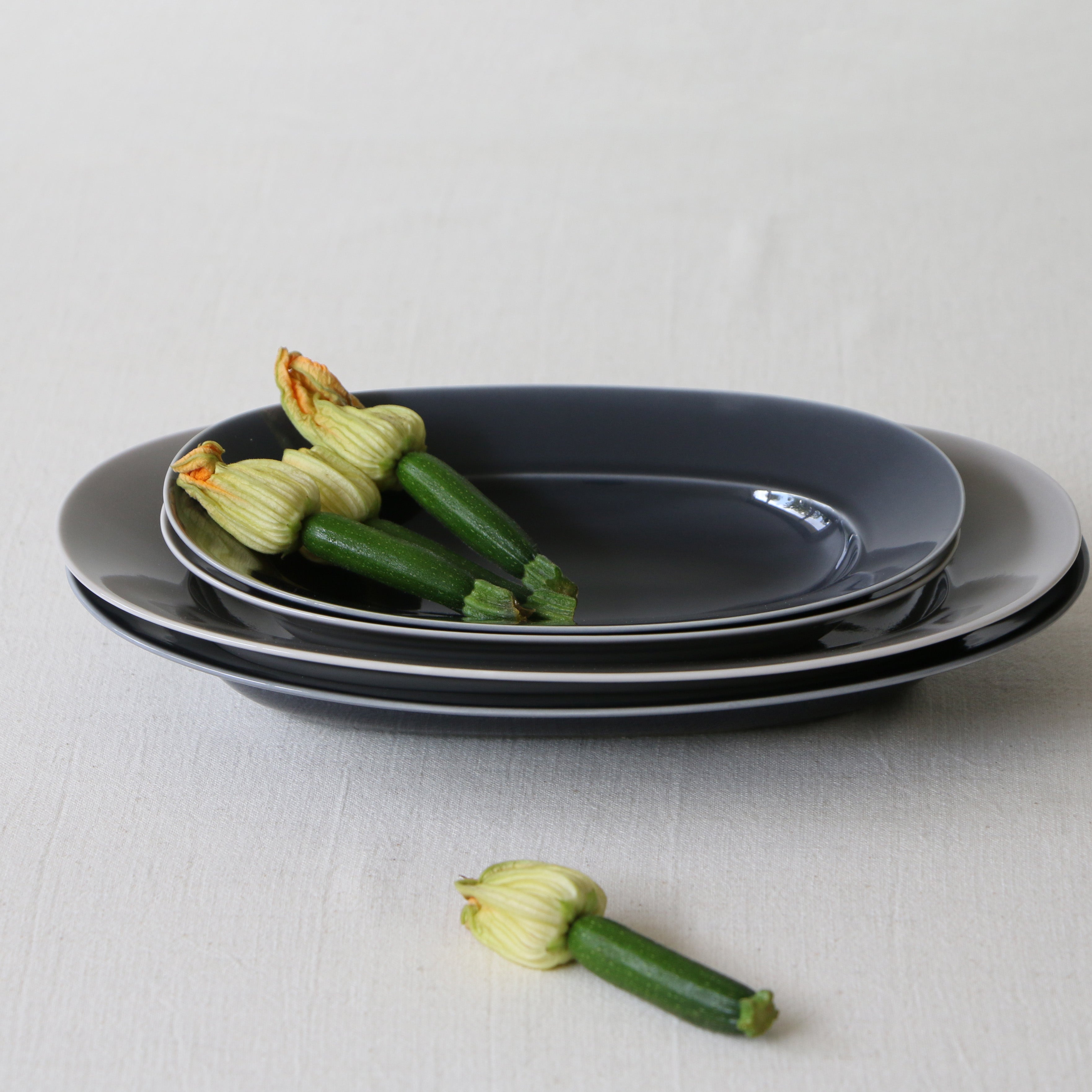 Yumiko Iihoshi Porcelain OVAL Plate | Japanese Porcelain Oval