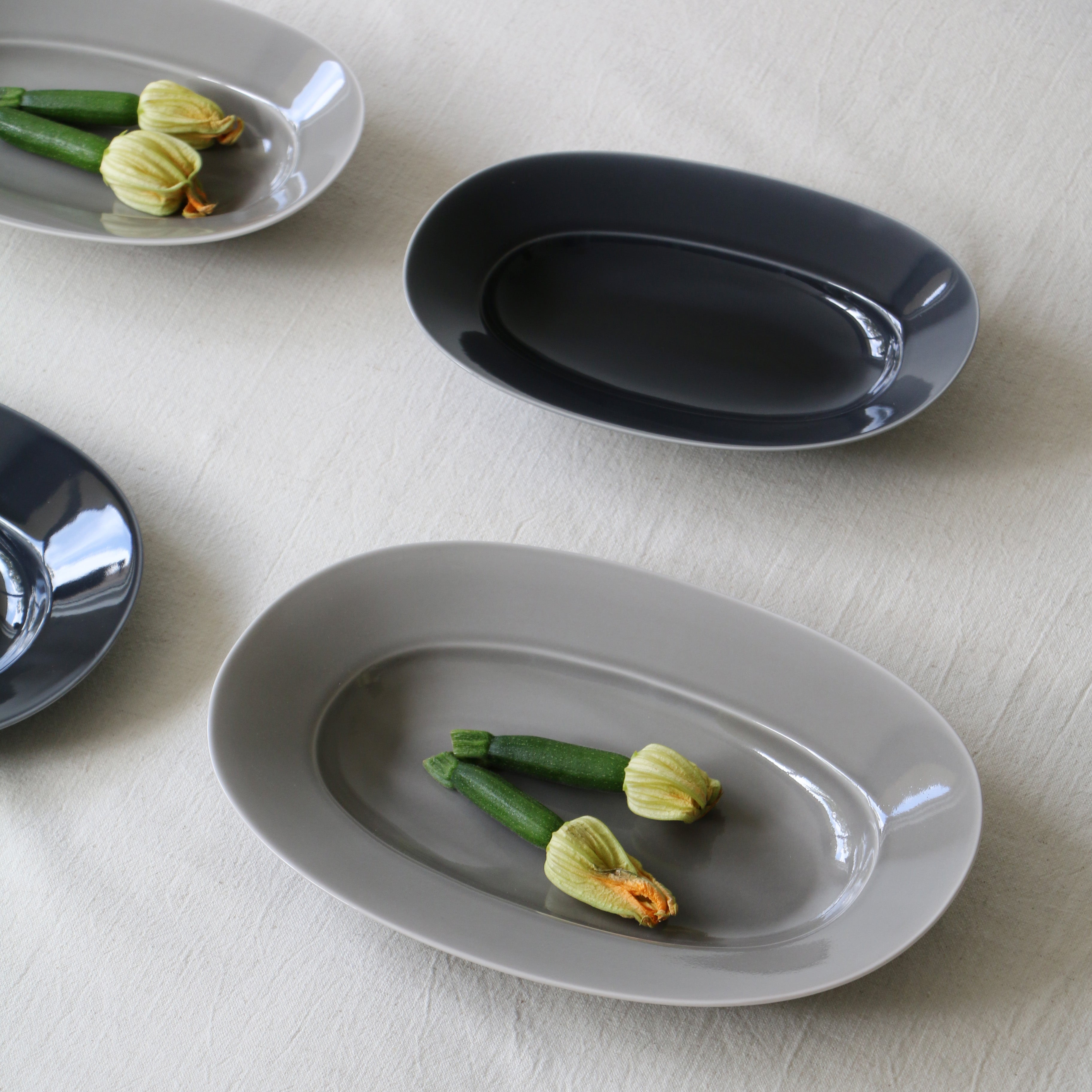 Yumiko Iihoshi Porcelain OVAL Plate | Japanese Porcelain Oval